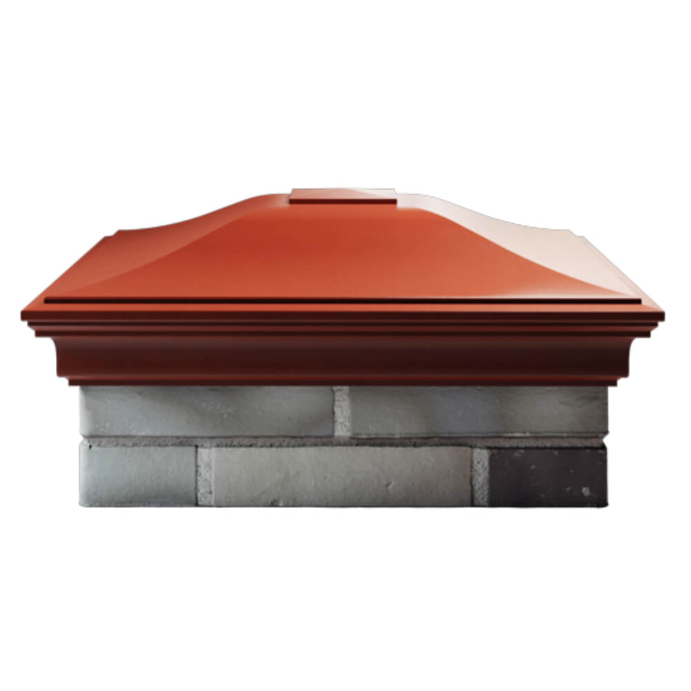 Колпак Zking Монблан Красный на столб 2х2 кирпича (515х515мм) в Карагае фото