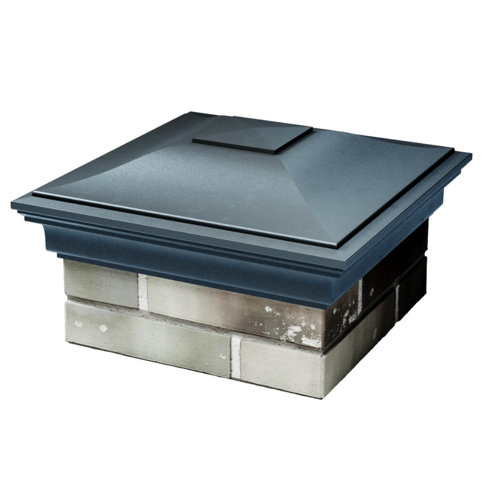 Колпак Zking Монблан Серый на столб 1.5х1.5 кирпича (385х385мм) в Карагае фото