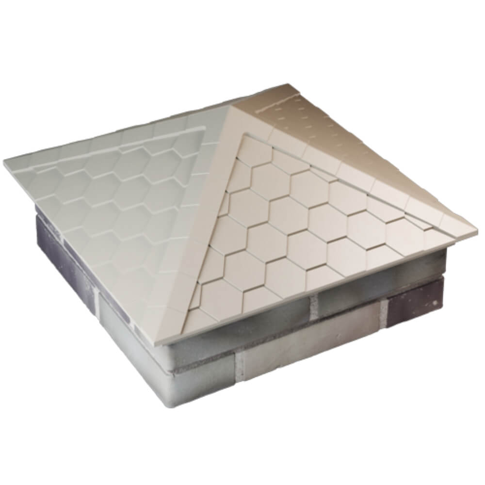 Колпак Zking Эверест Бежевый на столб 2х2 кирпича (535х535мм) Карагай фото