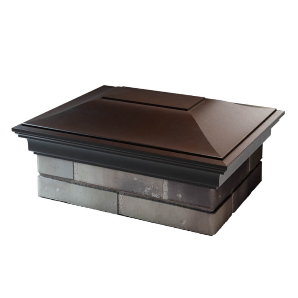 Колпак Zking Монблан Коричневый на столб 2х1.5 кирпича (515х385мм) в Карагае фото