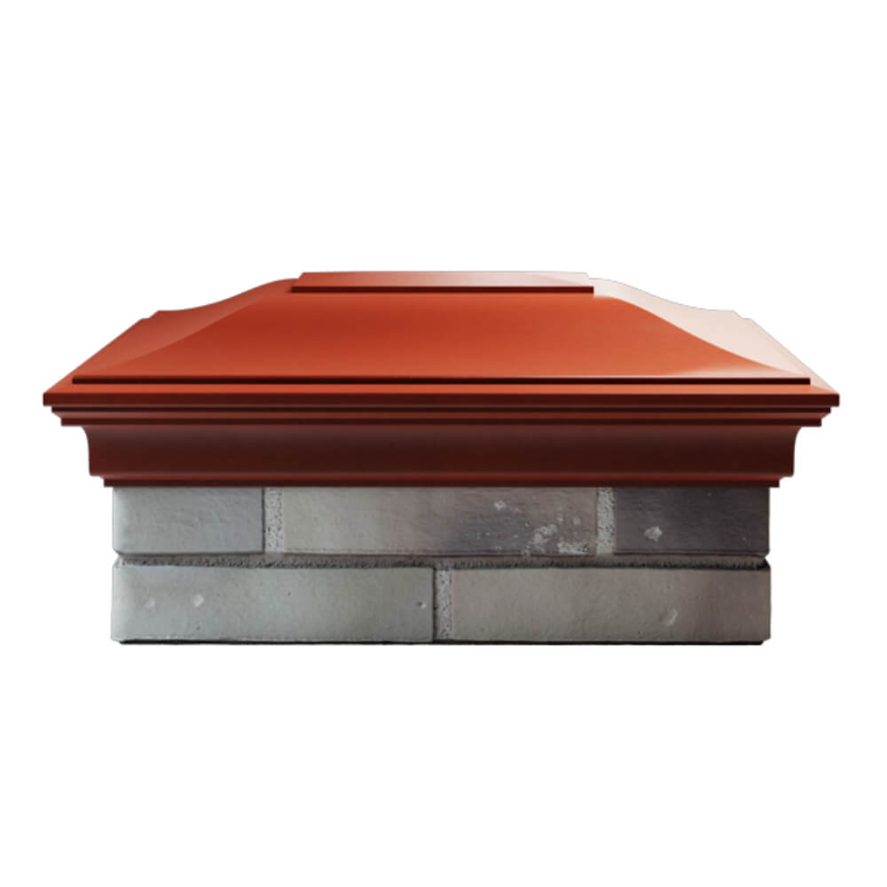 Колпак Zking Монблан Красный на столб 2х1.5 кирпича (515х385мм) в Карагае фото