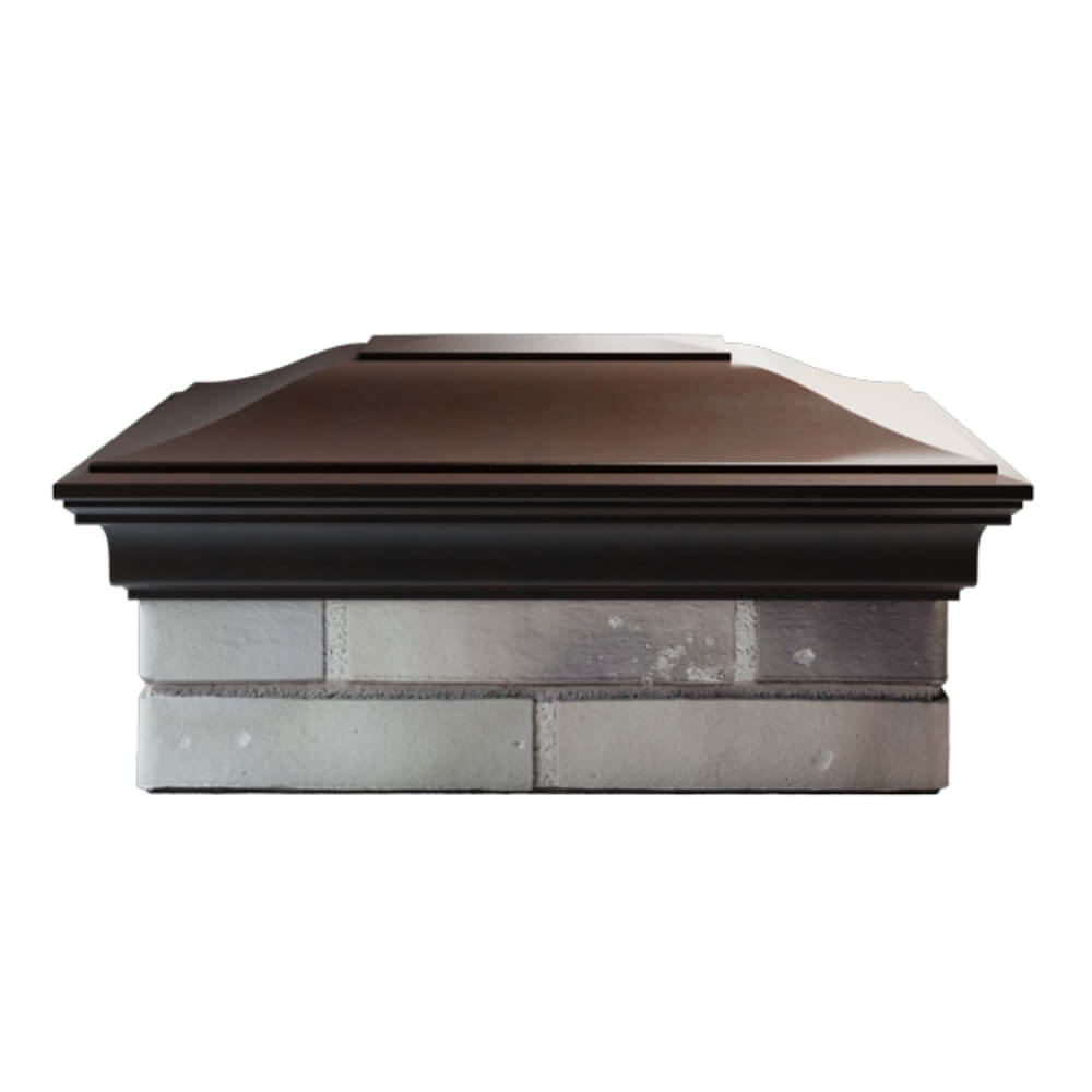 Колпак Zking Монблан Коричневый на столб 2х1.5 кирпича (515х385мм) в Карагае фото