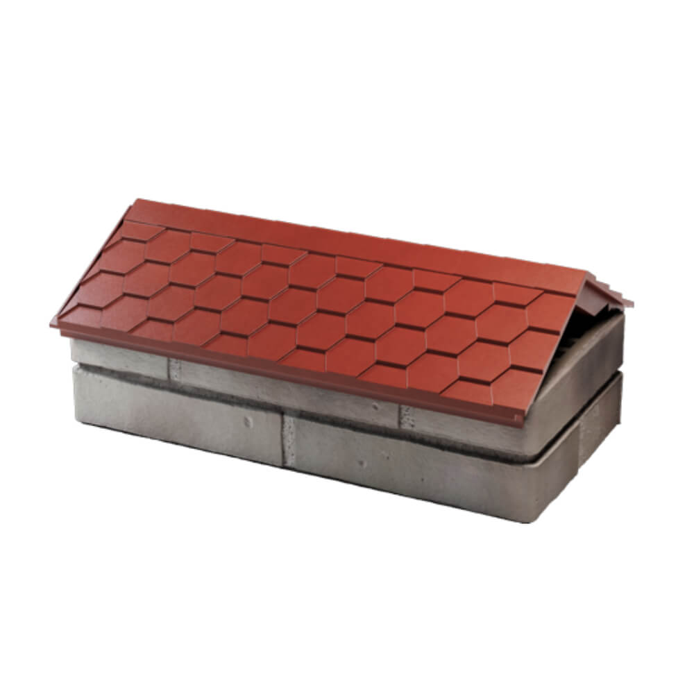 Парапет Zking Эверест Красный с посадкой на 1 кирпич (200/225/255мм) в Карагае фото