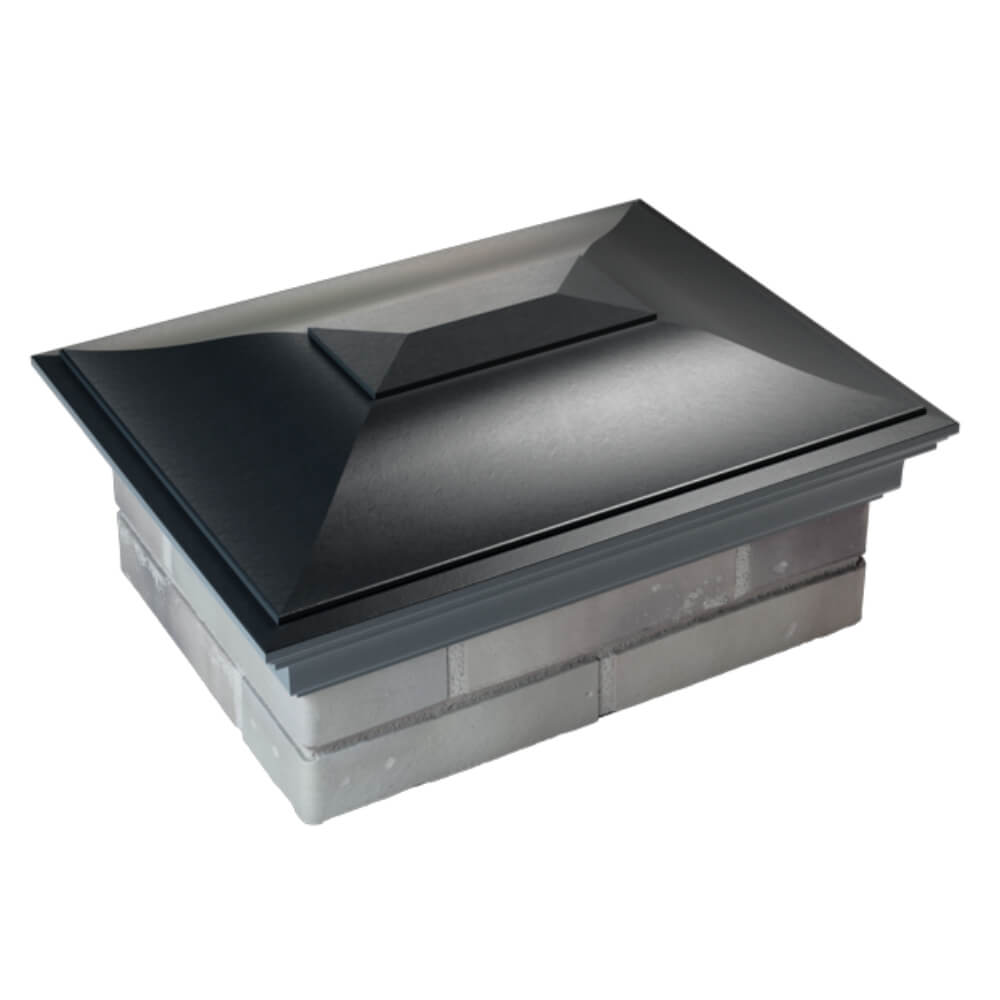 Колпак Zking Монблан Черный на столб 2х1.5 кирпича (515х385мм) Карагай фото