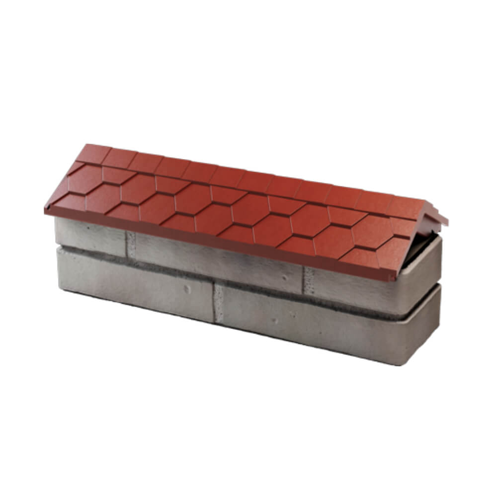 Парапет Zking Эверест Красный с посадкой на 0.5 кирпича (130мм) в Карагае фото