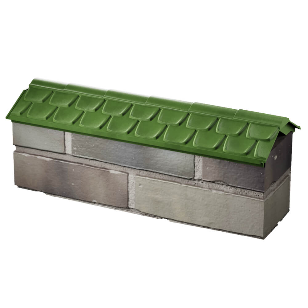 Парапет Zking Эльбрус Зеленый с посадкой на 0.5 кирпича (130мм) в Карагае фото