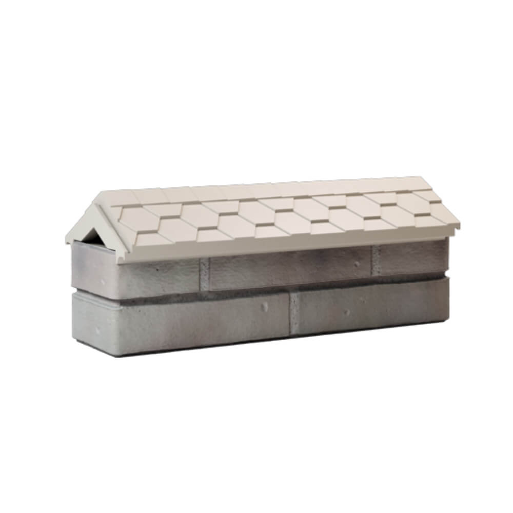 Парапет Zking Эверест Бежевый с посадкой на 0.5 кирпича (130мм) Карагай фото