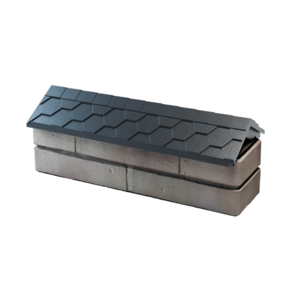 Парапет Zking Эверест Серый с посадкой на 0.5 кирпича (130мм) в Карагае фото