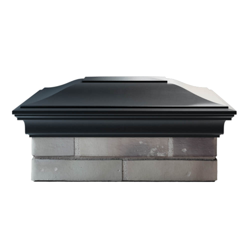 Колпак Zking Монблан Черный на столб 2х1.5 кирпича (515х385мм) в Карагае фото