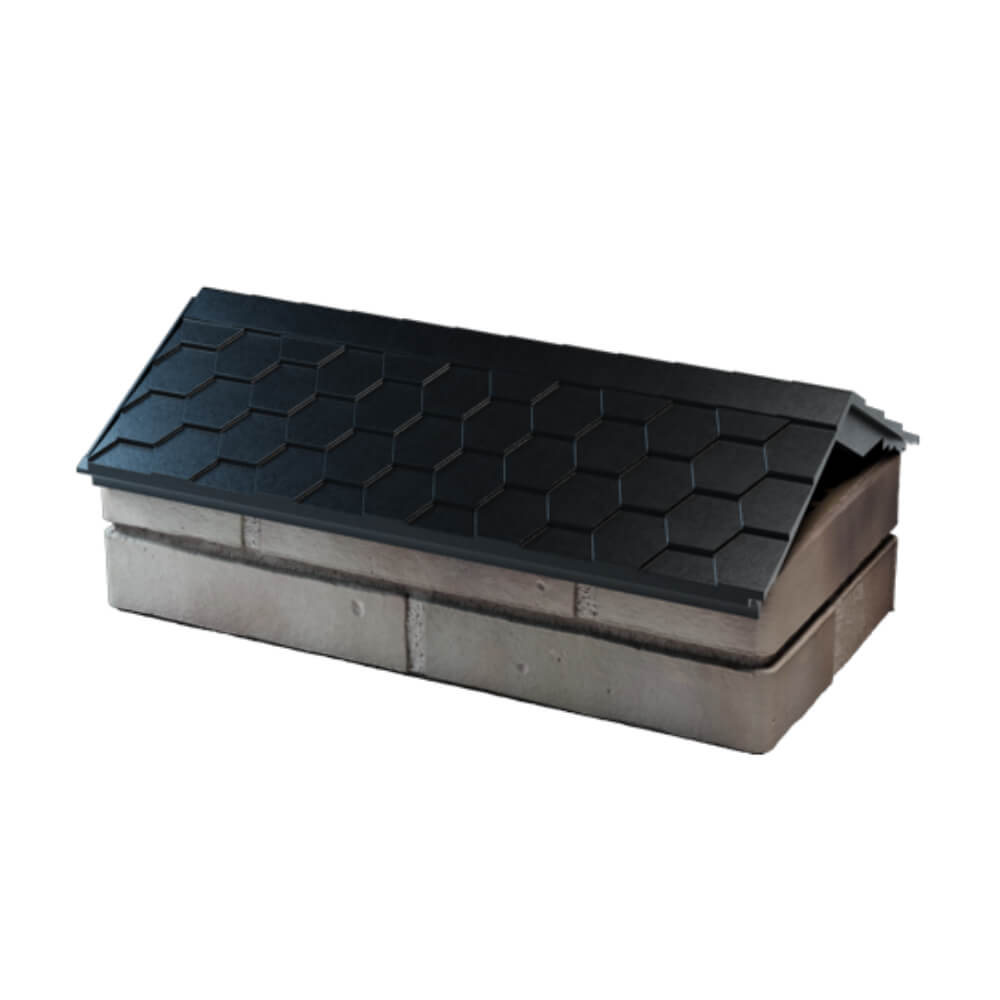 Парапет Zking Эверест Черный с посадкой на 1 кирпич (200/225/255мм) в Карагае фото