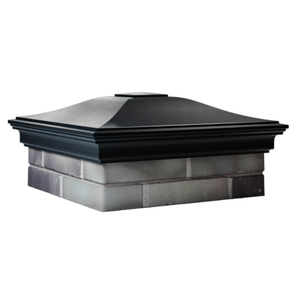 Колпак Zking Монблан Черный на столб 2х2 кирпича (515х515мм) в Карагае фото