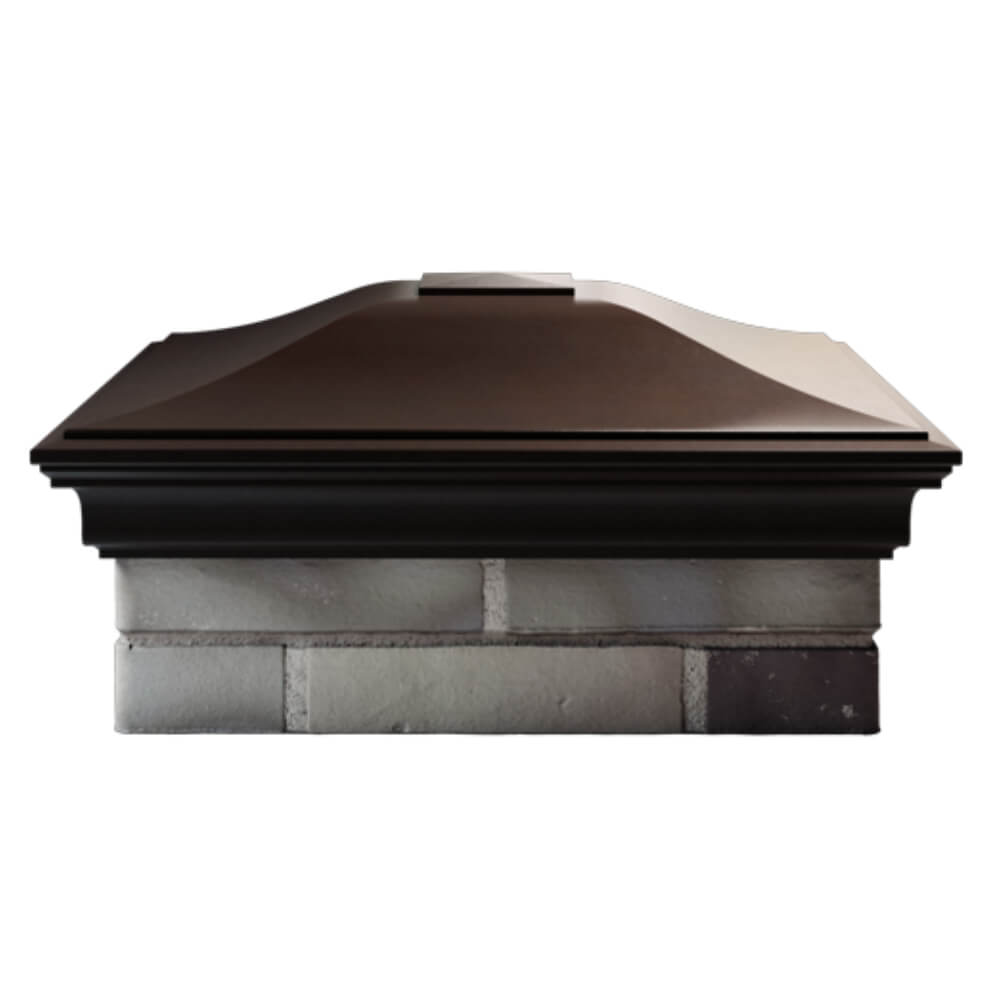 Колпак Zking Монблан Коричневый на столб 2х2 кирпича (515х515мм) в Карагае фото