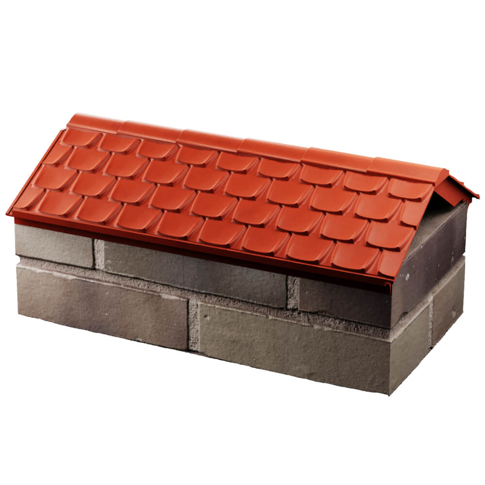 Парапет Zking Эльбрус Красный с посадкой на 1 кирпич (255мм) в Карагае фото