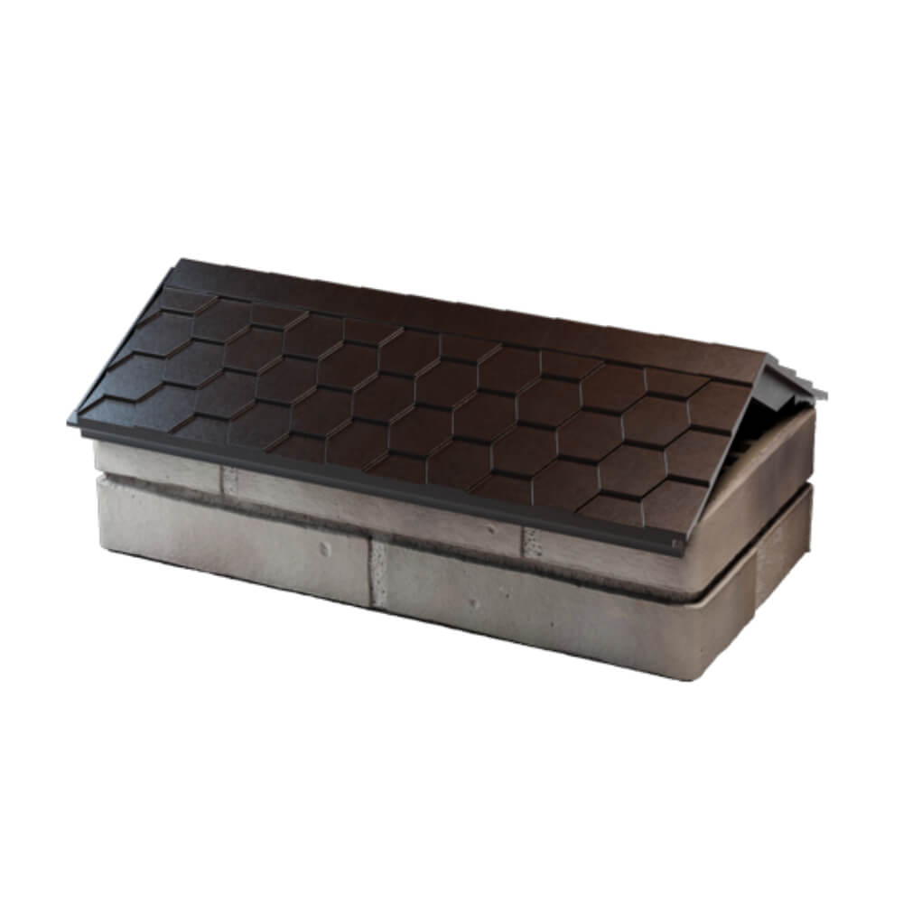 Парапет Zking Эверест Коричневый с посадкой на 1 кирпич (200/225/255мм) в Карагае фото