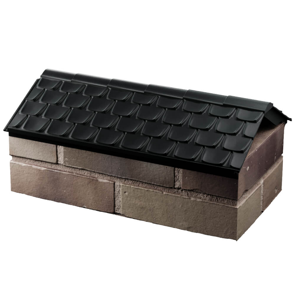 Парапет Zking Эльбрус Черный с посадкой на 1 кирпич (255мм) в Карагае фото