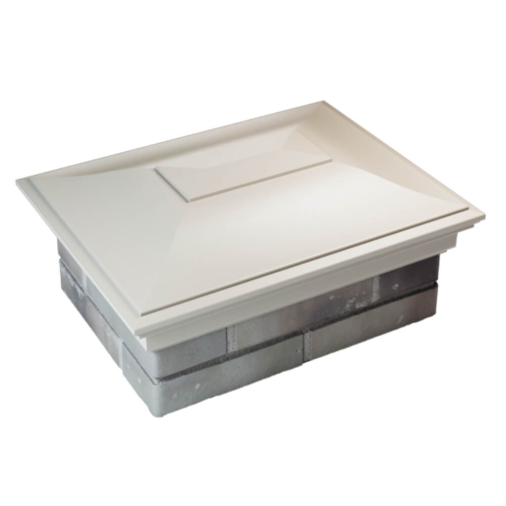 Колпак Zking Монблан Бежевый на столб 2х1.5 кирпича (515х385мм) Карагай фото