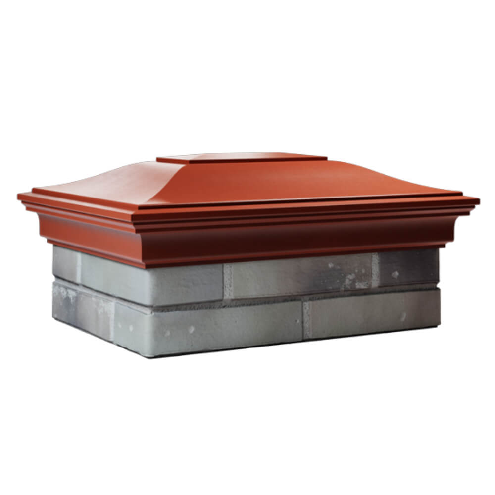 Колпак Zking Монблан Красный на столб 2х1.5 кирпича (515х385мм) в Карагае фото