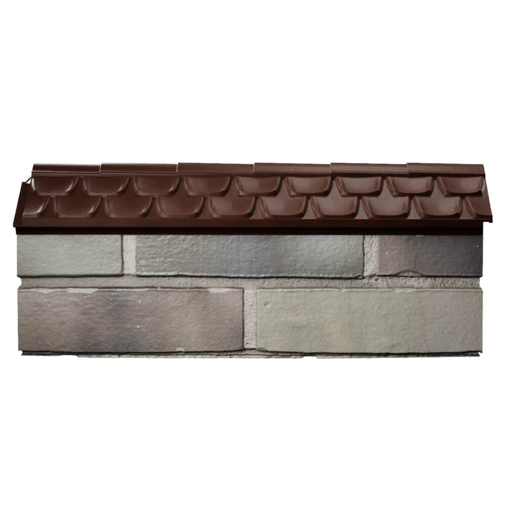 Парапет Zking Эльбрус Коричневый с посадкой на 0.5 кирпича (130мм) в Карагае фото