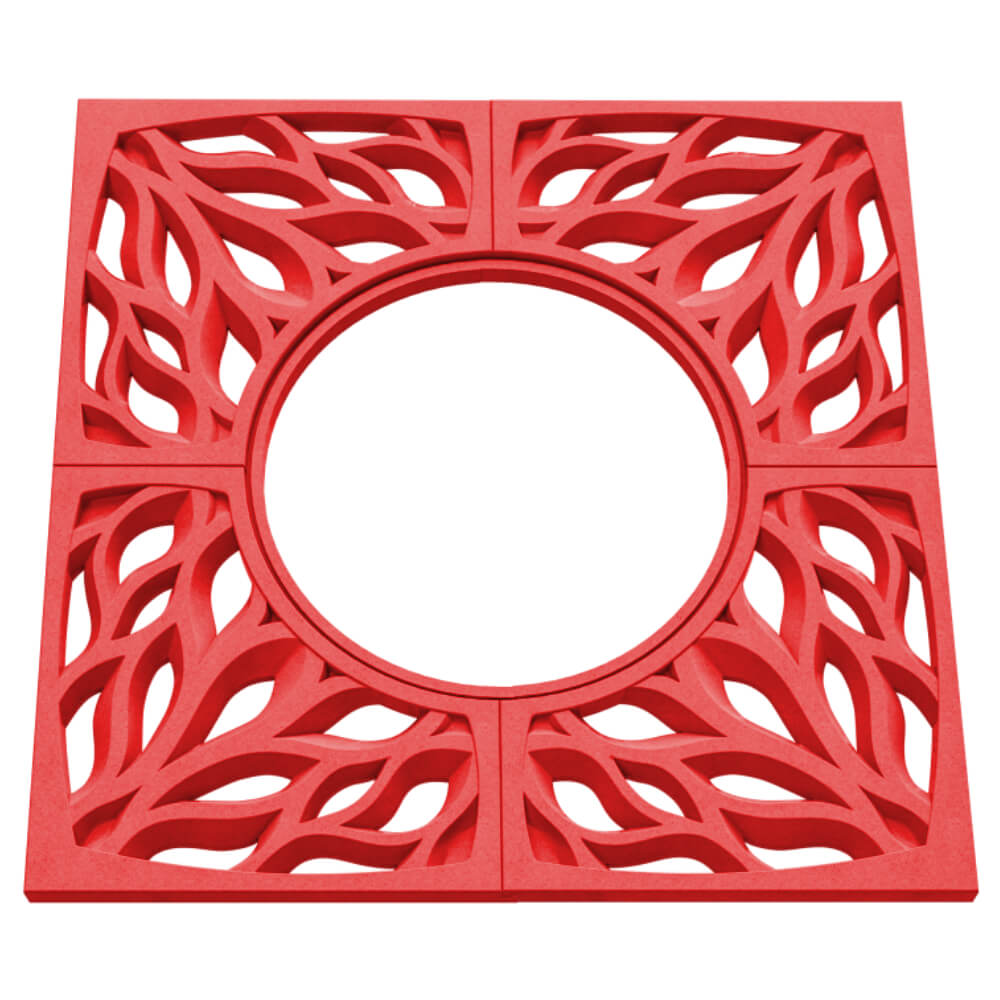 Приствольная решетка для дерева ZKING CRUST 1.2х1.2м Красная в Карагае фото