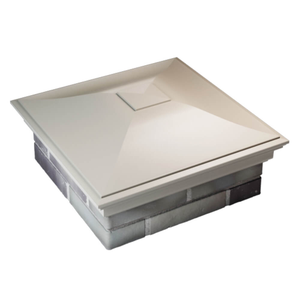 Колпак Zking Монблан Бежевый на столб 2х2 кирпича (515х515мм) Карагай фото