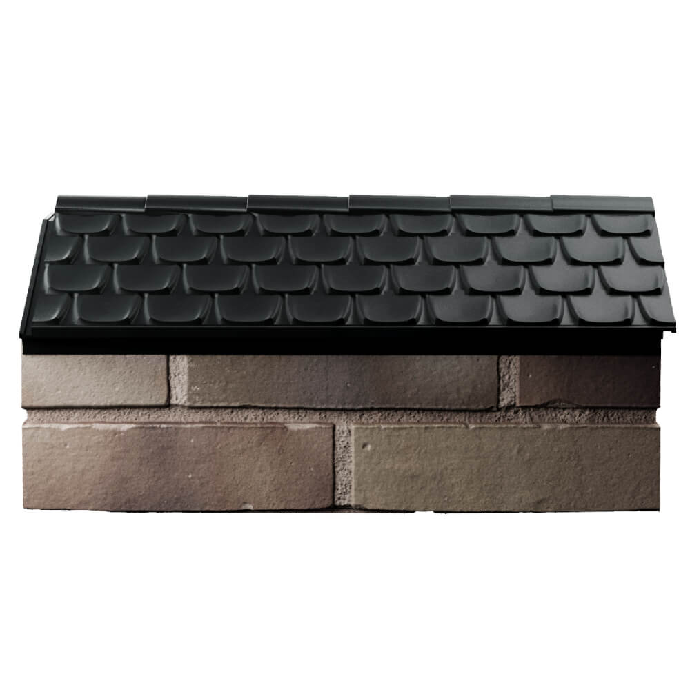 Парапет Zking Эльбрус Черный с посадкой на 1 кирпич (255мм) в Карагае фото