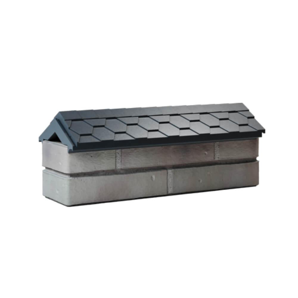 Парапет Zking Эверест Серый с посадкой на 0.5 кирпича (130мм) Карагай фото