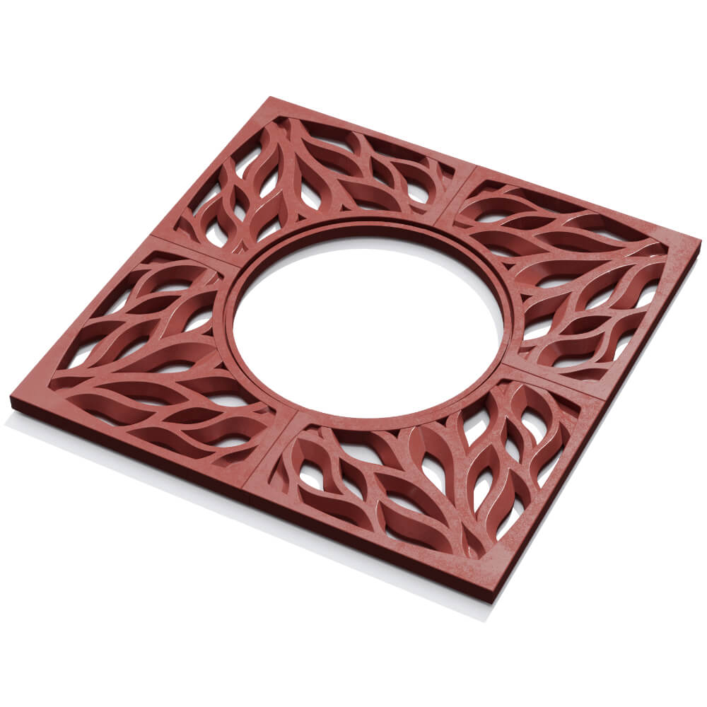 Приствольная решетка для дерева ZKING CRUST 1.2х1.2м Красная в Карагае фото