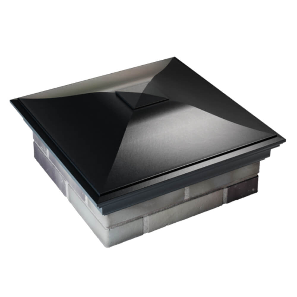 Колпак Zking Монблан Черный на столб 2х2 кирпича (515х515мм) Карагай фото