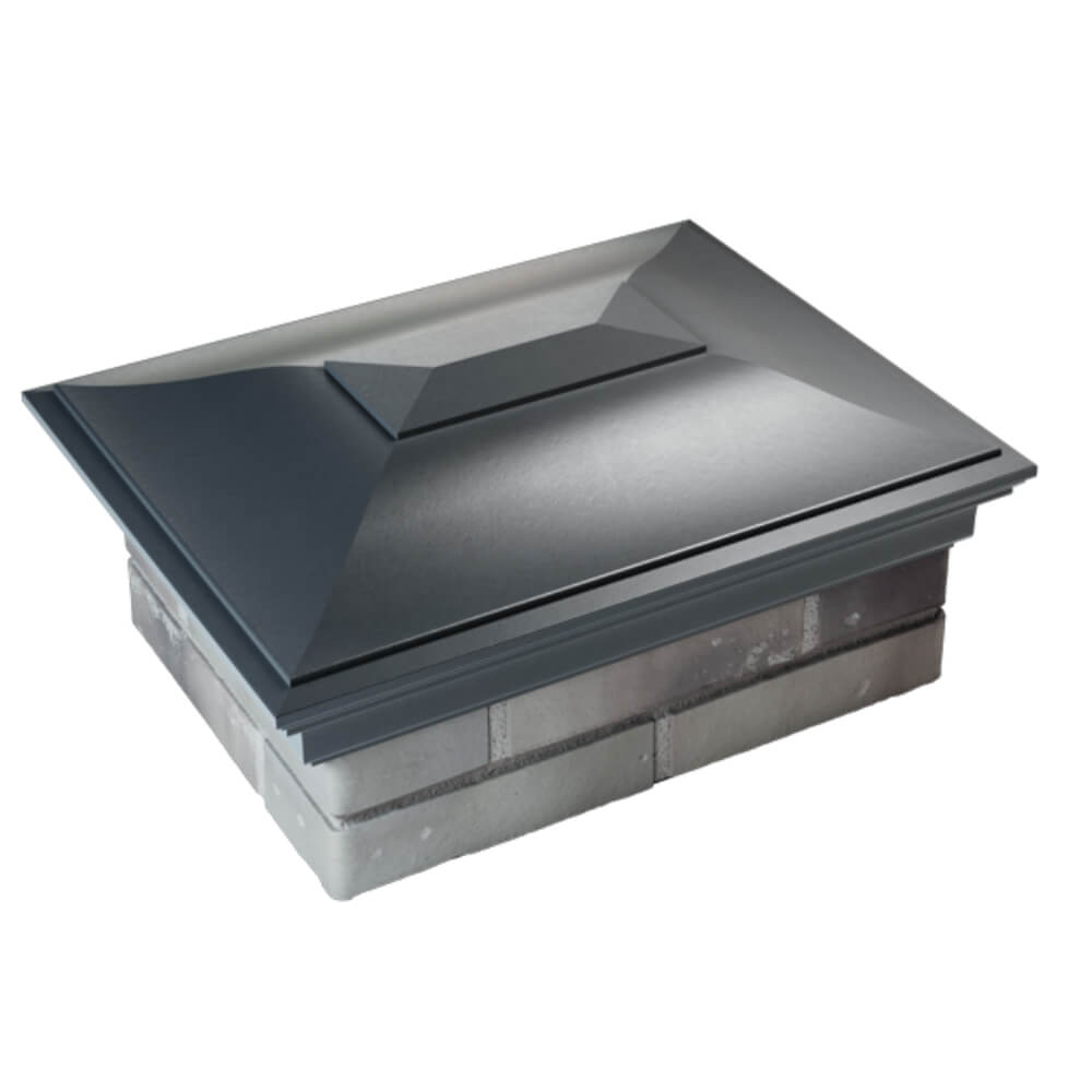 Колпак Zking Монблан Серый на столб 2х1.5 кирпича (515х385мм) Карагай фото