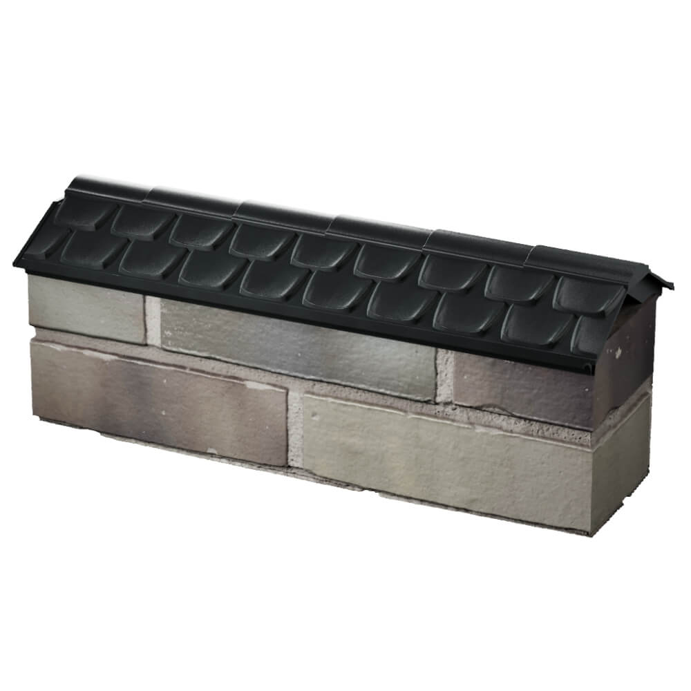 Парапет Zking Эльбрус Черный с посадкой на 0.5 кирпича (130мм) в Карагае фото