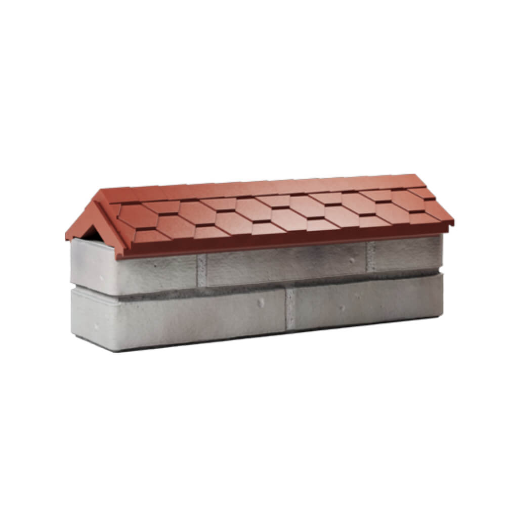 Парапет Zking Эверест Красный с посадкой на 0.5 кирпича (130мм) Карагай фото