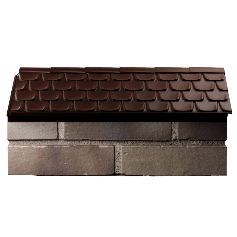 Парапет Zking Эльбрус Коричневый с посадкой на 1 кирпич (255мм) в Карагае фото