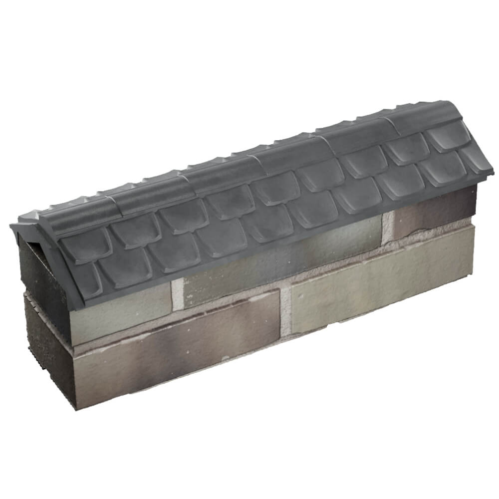 Парапет Zking Эльбрус Серый с посадкой на 0.5 кирпича (130мм) в Карагае фото