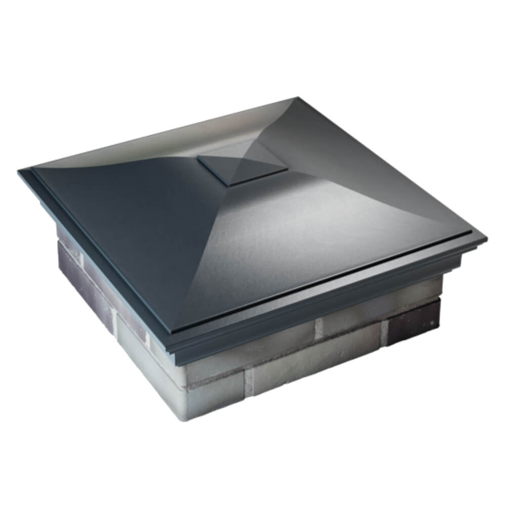 Колпак Zking Монблан Серый на столб 2х2 кирпича (515х515мм) Карагай фото