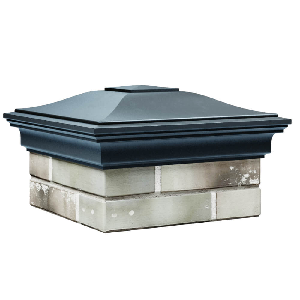 Колпак Zking Монблан Серый на столб 1.5х1.5 кирпича (385х385мм) в Карагае фото