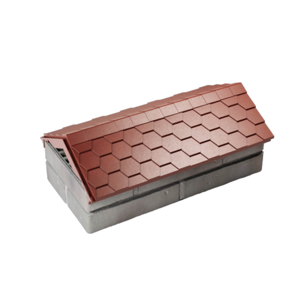 Парапет Zking Эверест Красный с посадкой на 1 кирпич (200/225/255мм) в Карагае фото