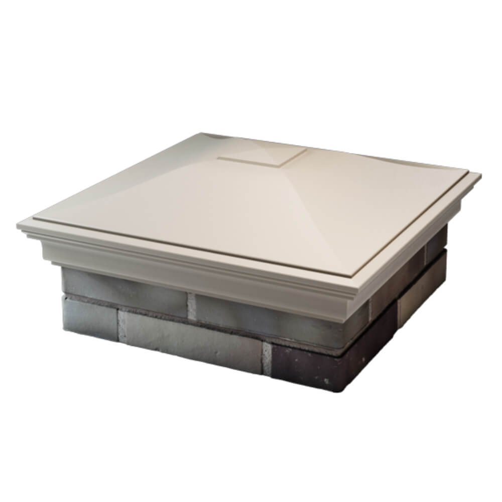 Колпак Zking Монблан Бежевый на столб 2х2 кирпича (515х515мм) в Карагае фото