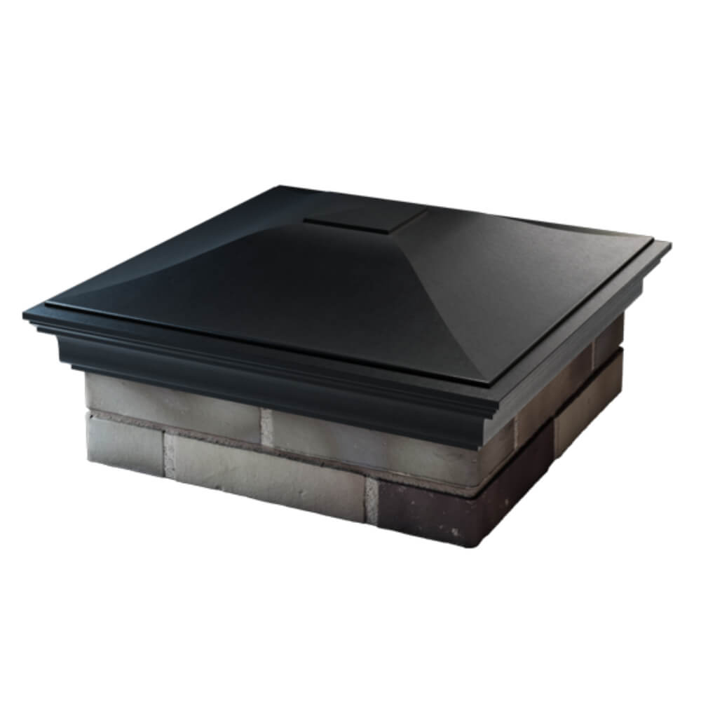 Колпак Zking Монблан Черный на столб 2х2 кирпича (515х515мм) в Карагае фото