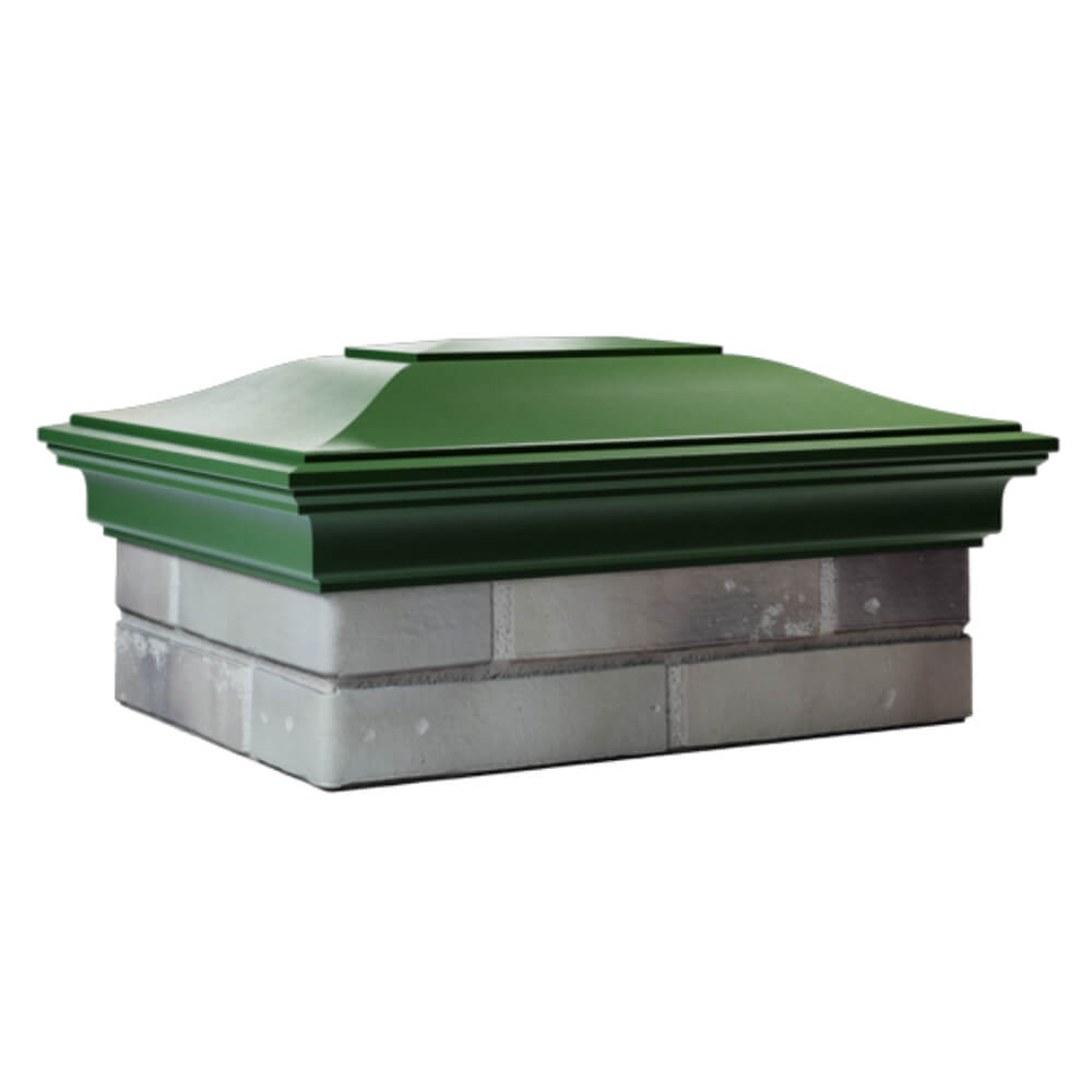 Колпак Zking Монблан Зеленый на столб 2х1.5 кирпича (515х385мм) в Карагае фото