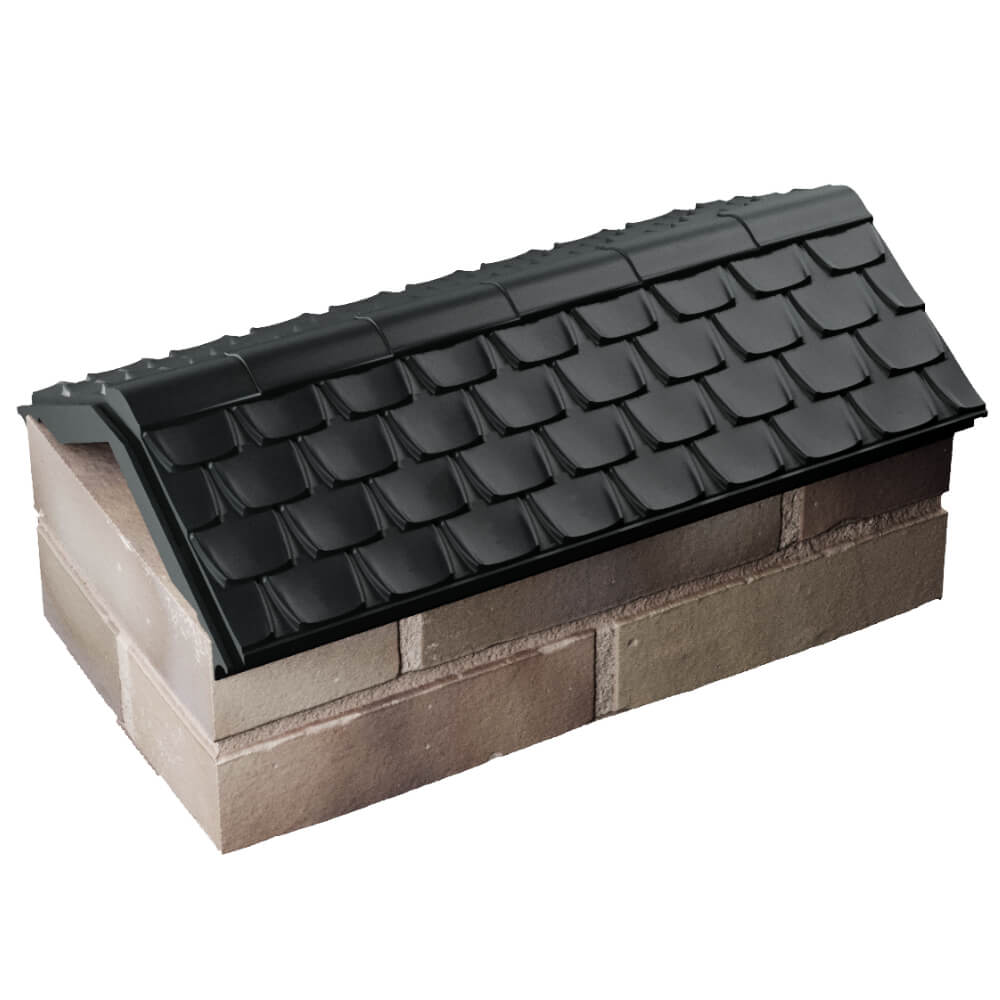 Парапет Zking Эльбрус Черный с посадкой на 1 кирпич (255мм) в Карагае фото