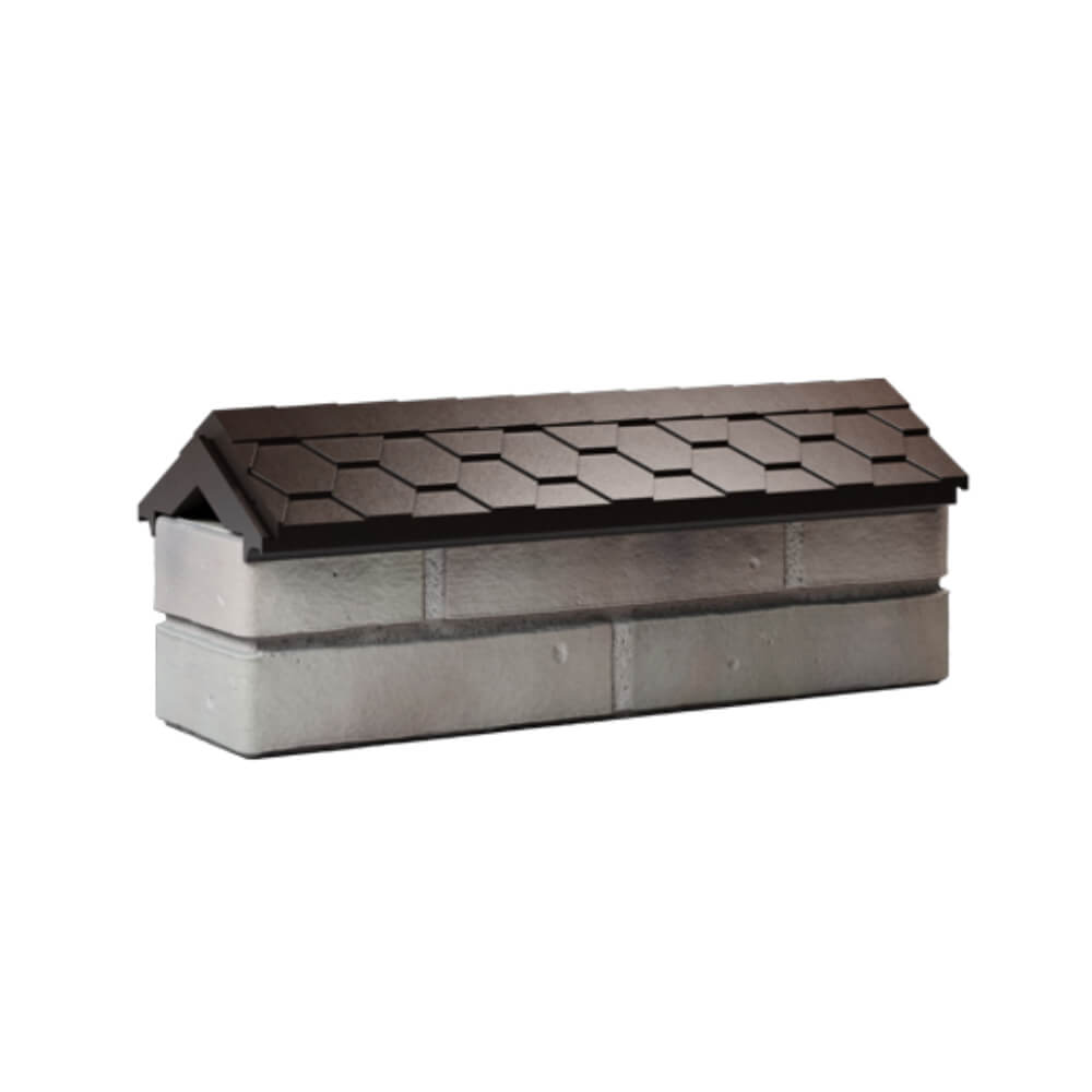 Парапет Zking Эверест Коричневый с посадкой на 0.5 кирпича (130мм) Карагай фото