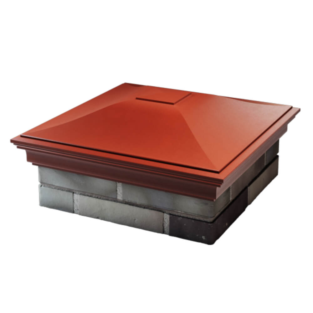 Колпак Zking Монблан Красный на столб 2х2 кирпича (515х515мм) в Карагае фото