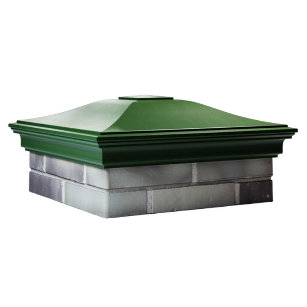 Колпак Zking Монблан Зеленый на столб 2х2 кирпича (515х515мм) в Карагае фото